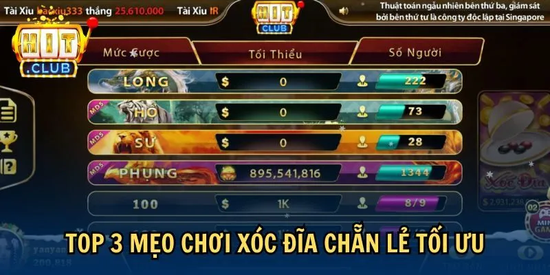 Top 3 mẹo chơi xóc đĩa chẵn lẻ tối ưu